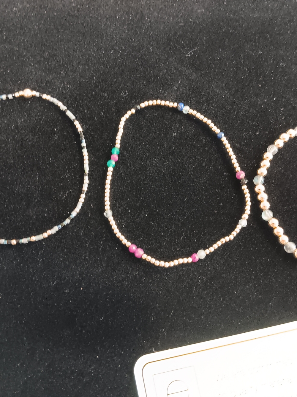 ENEWTON Bracelets Gold Beaded Stretch Bracelet Set with Multicolor Accents - Picture 2 of 2